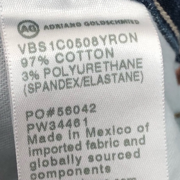 AG 29x28 Kingsley High Rise Pop Crop Size Adriano goldschmied 0858 - Picture 5 of 12
